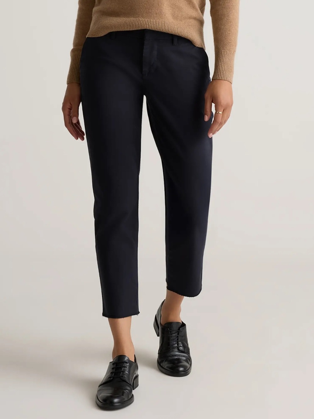 Quince Women’s Organic Stretch Cotton Girlfriend Chino Pants